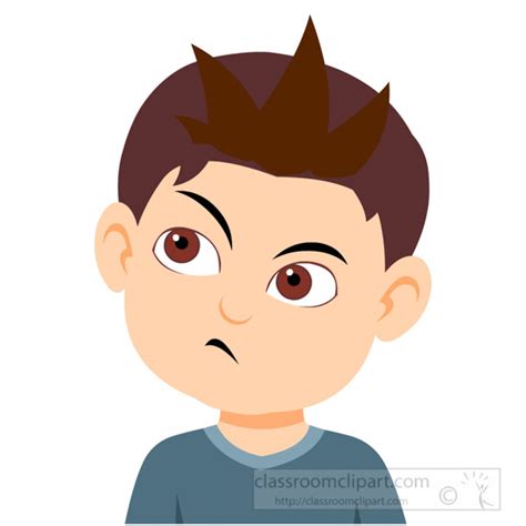 Facial Expressions Clipart- boy-character-thinking-expression-clipart ...