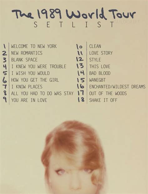 All Taylor Swift Songs In 1989 Album - Image to u