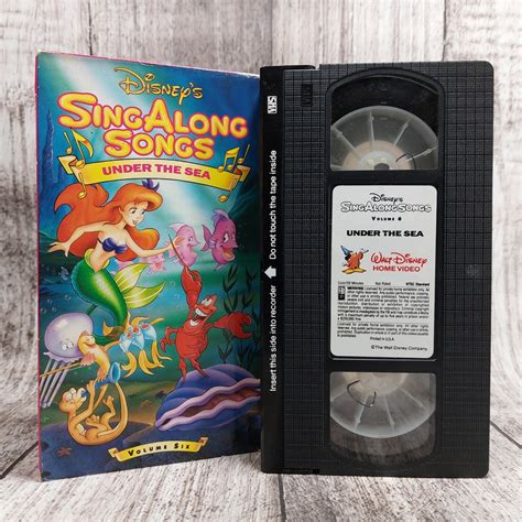 Disney's Sing Along Songs: Under the Sea 1990 Used VHS - Etsy