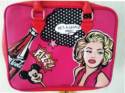 Cosmetic case Make up bag Travel bag Cosmetics bag Handmade bagPainted ...
