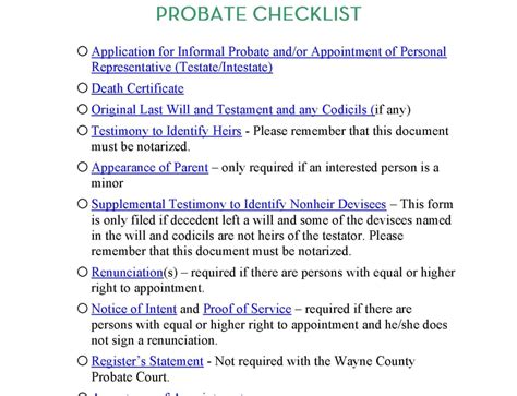 Wayne County Probate Court Forms - The Probate Pro