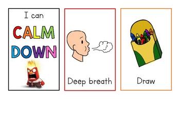 Calm Down Cards Free Printable