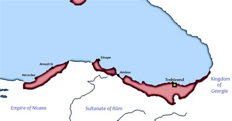 Map of Empire of Trebizond (Illustration) - Ancient History Encyclopedia