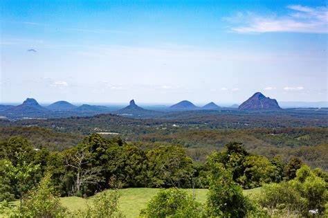 Glass House Mountains from Mary Cairncross Scenic Reserve, Australia