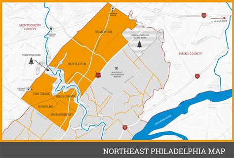 Northeast Philadelphia Zip Code Map