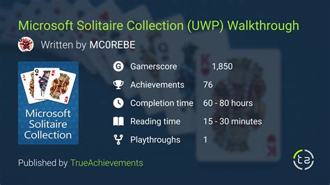 Microsoft Solitaire Collection (UWP) Walkthrough