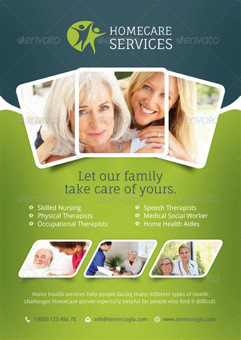 Home Care Flyer Templates, Print Templates | GraphicRiver