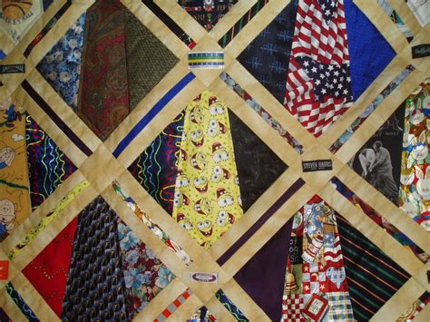 Close up Tie quilt | Quilts, Tie crafts, Quilt patterns