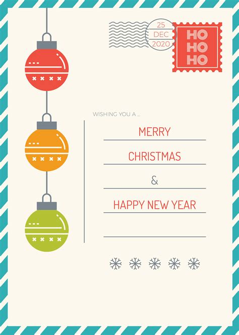 Christmas greeting card 545392 Vector Art at Vecteezy