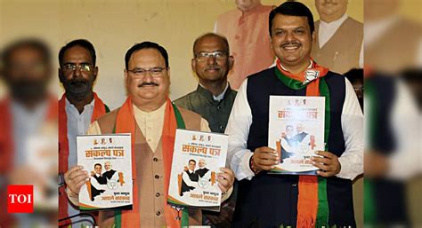 Maharashtra BJP manifesto 2019: BJP Maharashtra manifesto vows Bharat ...