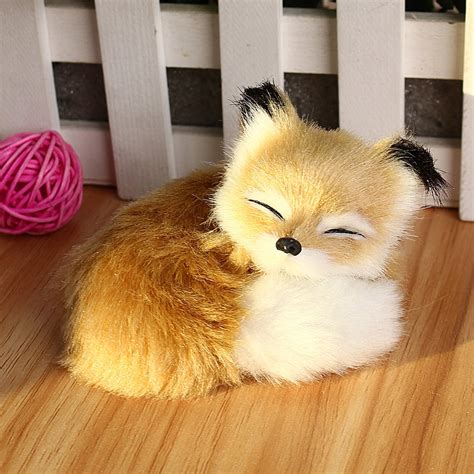 Cute Tiny Fox Plush Stuffed Little Toys Animal Kids Birthday Gift Home ...