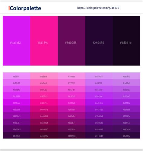 4 Latest Color Schemes with Dark Violet And Purple Color tone combinations | 2023 | iColorpalette