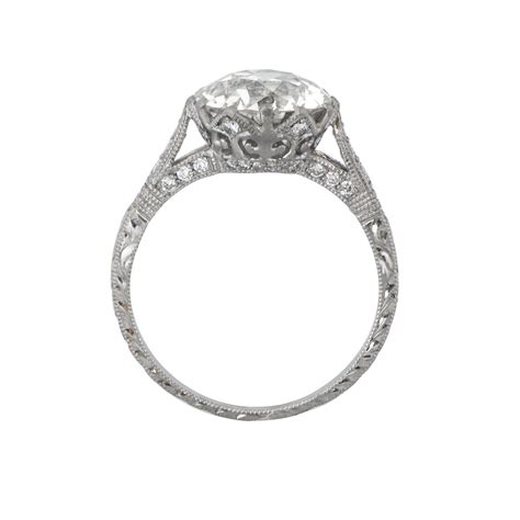 Vintage Diamond Solitaire Engagement Ring