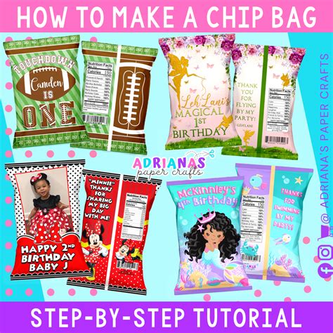 How to make a custom chip bag in 5 steps! – Adriana's Paper Crafts