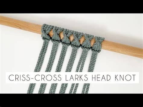 How to Tie The Lark's Head Knot - Easy Lark's Head Knot Tutorial with ...