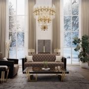 A Selection Of Living Room Furniture & Lighting Pieces