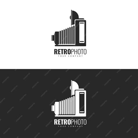 Premium Vector | Retro photo studio logo design.