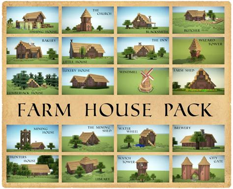 Minecraft Farmhouse Blueprints Inspiration - Home Plans & Blueprints | 50902