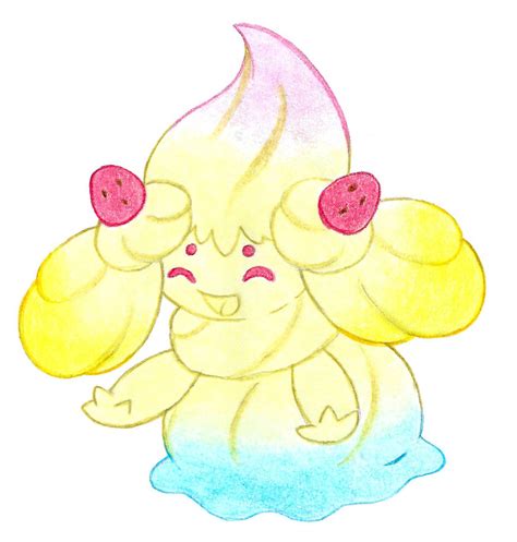 Rainbow Swirl Alcremie by FrozenFeather on DeviantArt