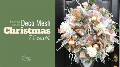 How To Decorate With Deco Mesh For Christmas | Shelly Lighting