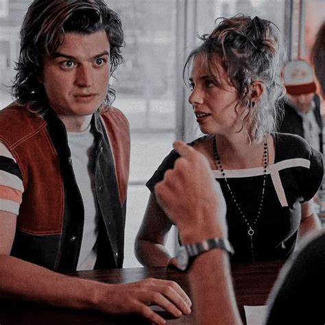 show: stranger things / characters: steve & robin / actors: joe keery & maya hawke Steve ...