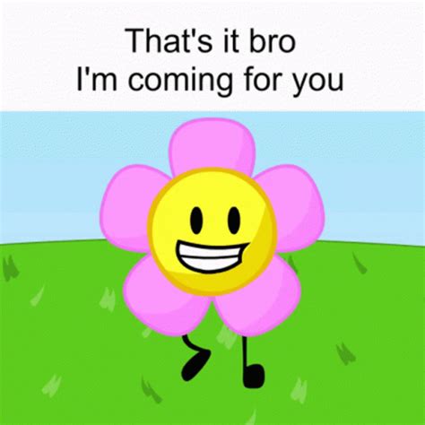 Bfdi Im Coming For You GIF - Bfdi Im Coming For You Flower - Discover & Share GIFs