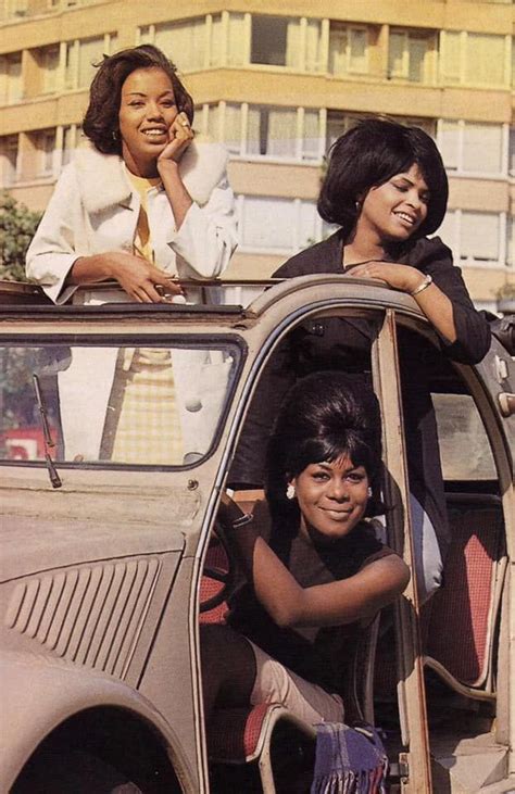 The Marvelettes L-R Katherine Anderson, Wanda Rogers and Gladys Horton in Amsterdam, Netherlands ...