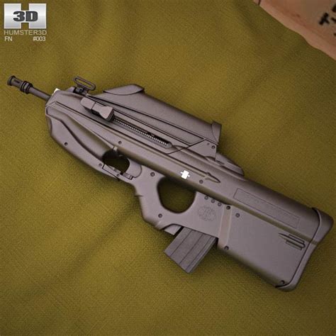 FN F2000 3D model - Weapon on Hum3D