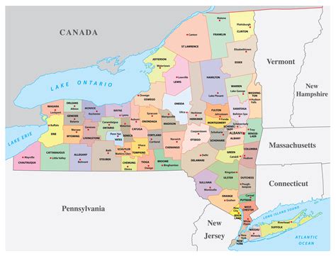 The counties of New York State : MapPorn