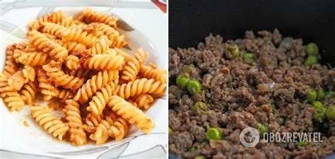 Navy pasta with minced meat: recipe