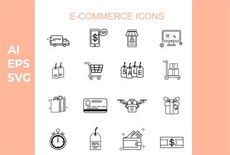 E-commerce Icons Graphic by Digital Design Store · Creative Fabrica