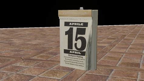 3D asset Old Calendar for Blender | CGTrader