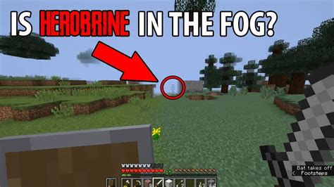 Finding Herobrine Hiding in The Fog in Minecraft? (Scary Herobrine ...