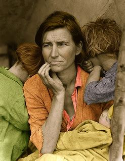 Migrant Mother With Color | Added color and touchup in photo… | Flickr
