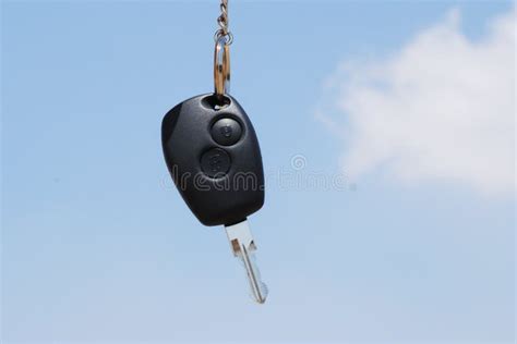 New car key stock photo. Image of cloudscape, blue, symbol - 12409222