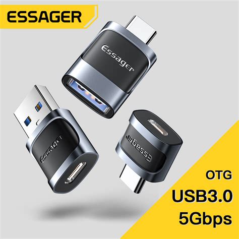 Essager OTG Type C To USB Micro USB To Type C Adapter OTG USB To Type C ...