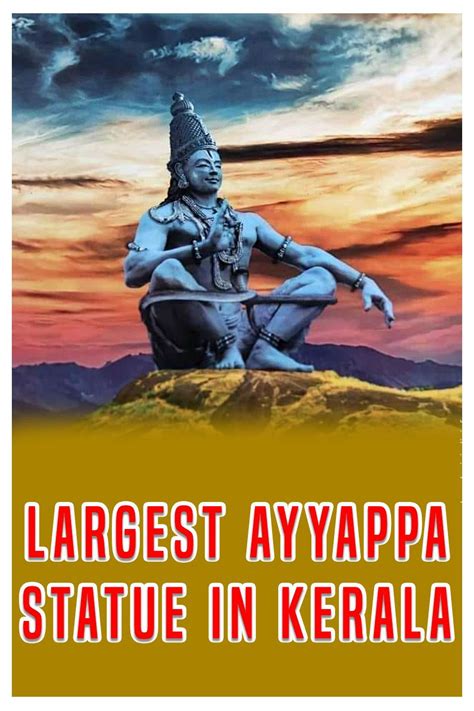 Largest Ayyappa Statue at Pathanamthitta - Temples In India Info | Statue, Sculpture, Worlds largest