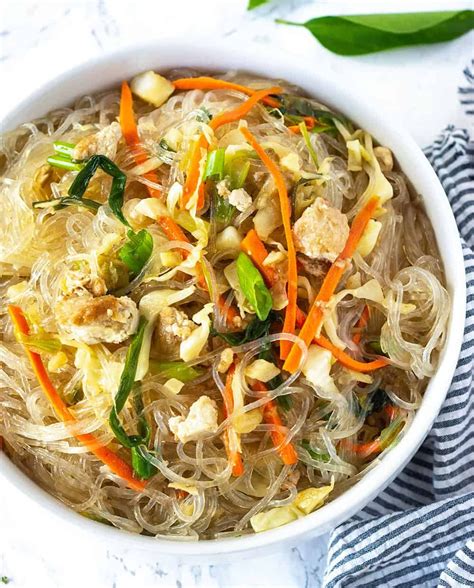 Pancit Bihon (Filipino Noodle) - Healthier Steps Vegan Foods, Vegan ...