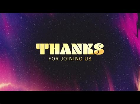 Colorful Cosmos Thanks For Joining Us | Centerline New Media | Playback ...