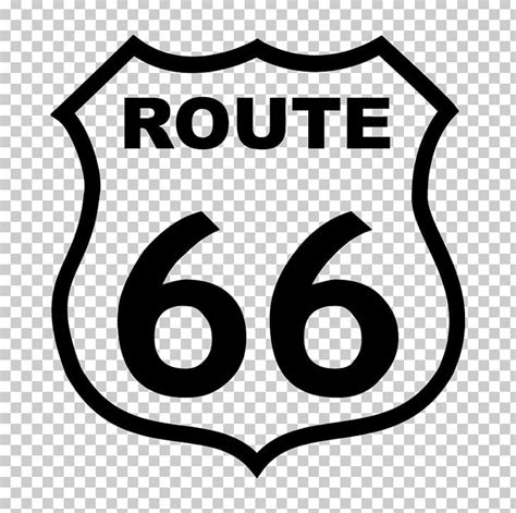 U.S. Route 66 Logo PNG, Clipart, Area, Black, Black And White, Brand ...