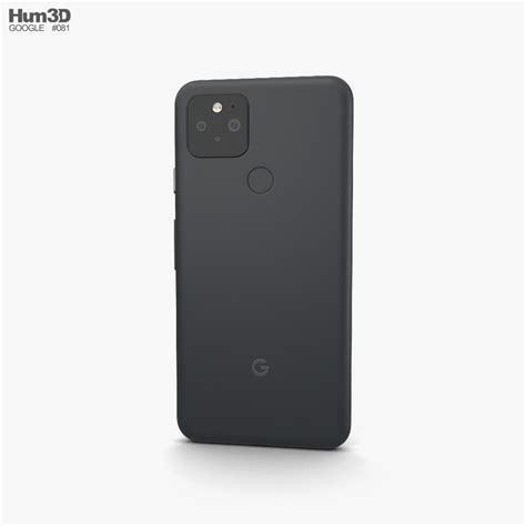 Google Pixel 5 Just Black 3D model - Electronics on Hum3D