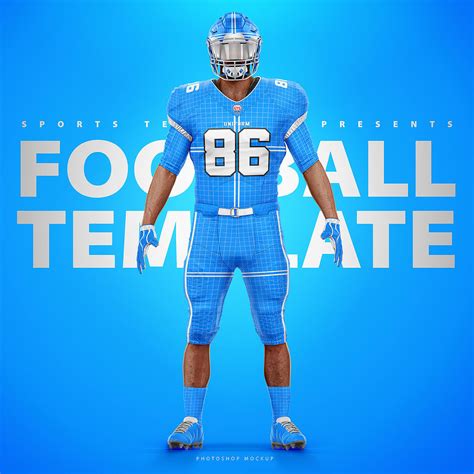 NFL FOOTBALL UNIFORM TEMPLATE MOCKUP V2.0 on Behance