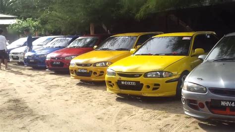 Custom Modified Proton Satria GTI Hatchback Malaysia Gathering - YouTube