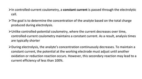 "Coulometry: Fundamentals & Applications" | PPT