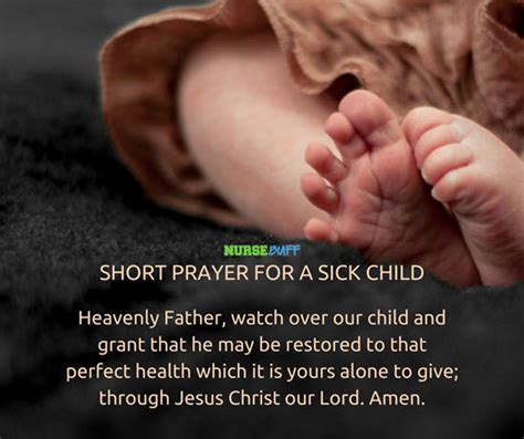 20 Miracle Prayers For A Sick Child - NurseBuff