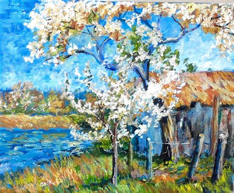 Spring Landscape Drawing at PaintingValley.com | Explore collection of ...