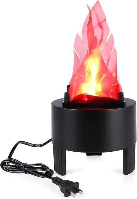 Amazon.com: 3D Artificial Flame Lamp,110V Mini 3D Fake Fire Lamp ...