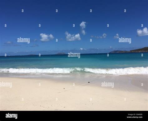 Cinnamon Bay beach, St. John, US Virgin Islands Stock Photo - Alamy