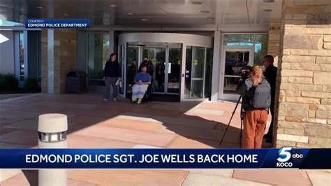 Edmond police officer hit by suspected drunk driver finally returns home