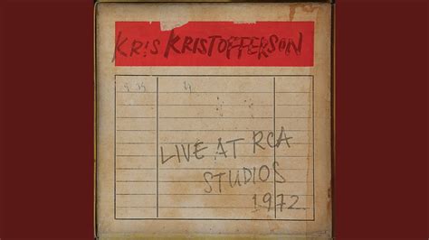 Kris Kristofferson - Help Me Make It Through the Night (Live from RCA ...